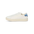Sneakers Bi-Colour Bi-Material Microfiber And Leather Lace-Ups