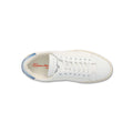 Sneakers Bi-Colour Bi-Material Microfiber And Leather Lace-Ups