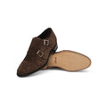 Double Monks Plain Colour Suede