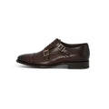 Double Monks Plain Colour Leather