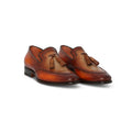 Tassels Loafers Plain Colour Leather