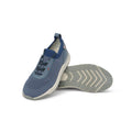 Sneakers Bi-Colour And Bi-Material Microfiber Leather Lace-Ups