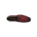 Loafers One Buckle Patinated Leather