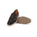 Sneakers Double Monks Plain Colour Leather