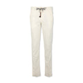 Pants - CARACCIOLO Drill Cotton & Cashmere Stretch Elastic Waistband + Zip