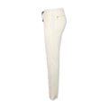 Pants - CARACCIOLO Drill Cotton & Cashmere Stretch Elastic Waistband + Zip