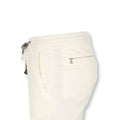 Pants - CARACCIOLO Drill Cotton & Cashmere Stretch Elastic Waistband + Zip