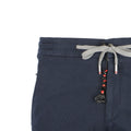 Pants - CARACCIOLO Drill Cotton & Cashmere Stretch Elastic Waistband + Zip