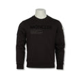 Sweatershirt - Cotton Crew Neck Velvet Moncler Lettering Graphic