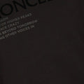 Sweatershirt - Cotton Crew Neck Velvet Moncler Lettering Graphic