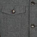 Overshirt - Brushed Cotton & Wool Buttoned