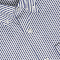 Shirt - Striped Poplin Cotton Single Cuff