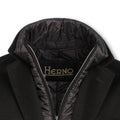 Double Coat - Cashmere Detachable Bib + Buttoned