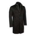 Double Coat - Cashmere Detachable Bib + Buttoned
