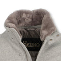 Car coat - Wool Removable Fur-Collar + Zipped