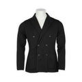 Double-Breasted Blazer - Merino Wool Knitted Finished Sleeves