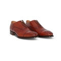Oxfords - CAMBRIDGE Calf Leather & Leather Soles Lace-Ups + Medallion