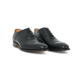Oxfords - CAMBRIDGE Calf Leather & Leather Soles Lace-Ups + Medallion