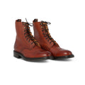 Boots - ELLIOT II Grained Leather & Rubber Soles Lace-Ups