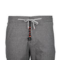 Pants - CARACCIOLO Cashmere Stretch Elastic Waistband + Zip