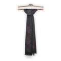 Scarf - Paisley Squares & Borders Print Wool