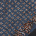 Scarf - Paisley Squares & Borders Print Wool