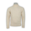 Cable Knit Sweater - Herringbone Effect Plain Cashmere Turtleneck Long Sleeves