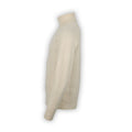 Cable Knit Sweater - Herringbone Effect Plain Cashmere Turtleneck Long Sleeves