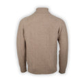Cable Knit Sweater - Herringbone Effect Plain Cashmere Turtleneck Long Sleeves