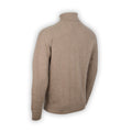 Cable Knit Sweater - Herringbone Effect Plain Cashmere Turtleneck Long Sleeves