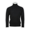 Pullover Bicolour Cashmere 1 Ply Turtle Neck With Lateral Stripes