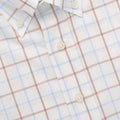 Shirt Tricolour Checked Cotton Single Cuff