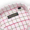 Shirt Tricolour Checked Cotton Single Cuff