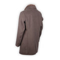 Double Coat - Wool, Polyester & Viscose, Detachable Bib + Fur Collar
