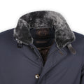 Raincoat - Polyester & Viscose, Detachable Fur Collar