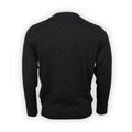 T-shirt Plain Colour Virgin Wool Long Sleeves Crew Neck