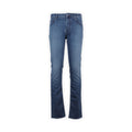 Jeans - BARD Jersey Cotton, Wool & Polyester Stretch Turquoise Patch