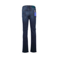 Jeans - BARD Cotton & Lyocell Stretch Turquoise Suede Patch
