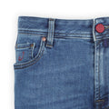 Jeans - BARD Cotton & Lyocell Stretch Red Suede Patch