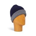 Beanie - BERRETTO DOUBLE Bicolor Double Face Cashmere Knitted