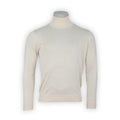Thin Pullover Plain Colour Silk Turtle Neck Long Sleeves