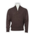 T-shirt Plain Colour Virgin Wool Long Sleeves Crew Neck