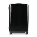 Suitcase - TRUNK ON WHEELS Light Polycarbonate Licorice Black With Black Leather Handles