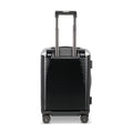 Suitcase - XS SPINNER 53 Light Polycarbonate Licorice Black With Black Leather Handles