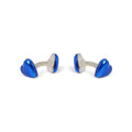 Cufflinks - Heart Sterling Silver Gold-Plated