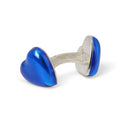 Cufflinks - Heart Sterling Silver Gold-Plated