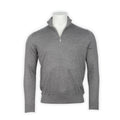 Sweater - Cashmere & Silk Zipped Mock Neck