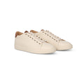 Sneakers - MONTANA Grained Leather & Rubber Soles Lace-Ups