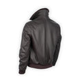 Jacket-Bomber Plain Colour Leather Detachable Fur Collar