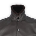 Bomber Jacket - Leather Detachable Fur Collar